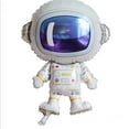 thumbnail image 3 of Astronaut Foil Balloon Party Set; 3 Balloons; Space Theme; Black Silver White, 3 of 3