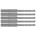 thumbnail image 3 of 5 brocas para martillo rotatorio con punta de carburo cementado, espiral de 2 flautas, broca de impacto para ladrillo y piedra, 110 mm, 6 mm/0,24 pulgadas de diámetro abierto., 3 of 14