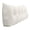 White, variant on Triangular Wedge Headboard Pillow for Bed Sofa Daybed with Removable Cover, Comfortable Backrest Reading Cushion, Sitting Support Bolster for Dorm Living Room Home Office Full (23.6x15.7Inch)