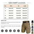 thumbnail image 3 of JoveMarine Men's Summer Tactical Cargo Shorts Loose Fit Training Shorts with Officer Print Quick Dry Outdoor Work Shorts for Daily Wear (Belt Not Included) Brown M, 3 of 4