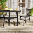 thumbnail image 3 of Safavieh Core Aluminum Outdoor Dining Side Chair - Set of 2, Black, 3 of 13