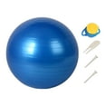 thumbnail image 1 of Almencla Exercise Ball Back Support Pilates Ball, Versatile, Anti Slip Inflator Included Stability Training Thickened Home Gym Workout blue 75cm, 1 of 8
