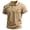 Khaki@GC@, variant on CONZONE Independence Day Men's Polo Shirt Short Sleeve 4Th Of July Polo Shirts For Men Patriotic Usa Flag Embroidery Collared Cozy Buttons Golf Shirts