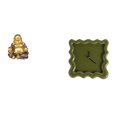 thumbnail image 1 of Estatua de Buda,Figuras de estatuas de Buda Bodhisattva de meditación,Reloj de pared,Reloj de pared decorativo para baño y dormitorio.,Reloj de pared cuadrado silencioso y sin tictac,regalo, 1 of 8