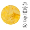 thumbnail image 4 of Lorviah Ultra Soft Flannel Twin Blanket, OEKO-TEX Certified, 60"x80", Machine Washable, Striped for Couch Sofa Bed, Yellow, 4 of 6