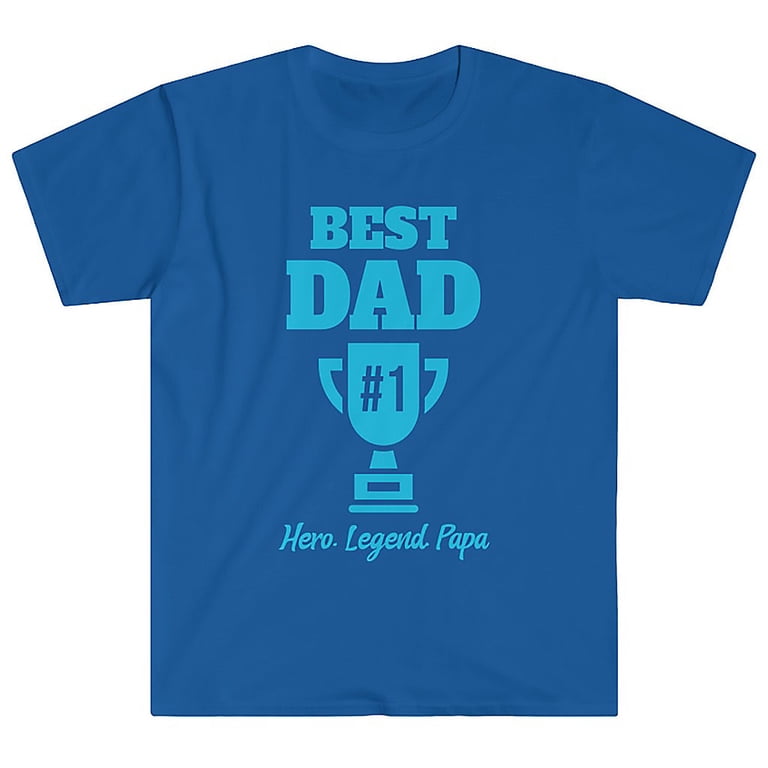 T-shirt "Best Dad Ever" - Marque Hanes - Taille 1X/XL - Bleu Marine - Coton