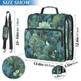 thumbnail image 2 of FORMRS Zipper Binder with Shoulder Strap 2-inch Ring 500 Sheet Capacity File Bag, Green Forest Pattern, 2 of 5