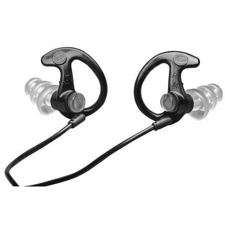 Earpro By Surefire Full Block Reusable Ear Plugs,Blk/Blk,26dB,M,PR, EP5-BK-MPR