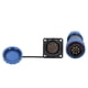 thumbnail image 1 of Conector de enchufe a prueba de agua 380V 45A IP68 Conector de alimentación de aviación sin soldadura a prueba de agua 7 pines, diámetro de contacto 2,8 mm / 0,11 pulgadas, 1 of 14