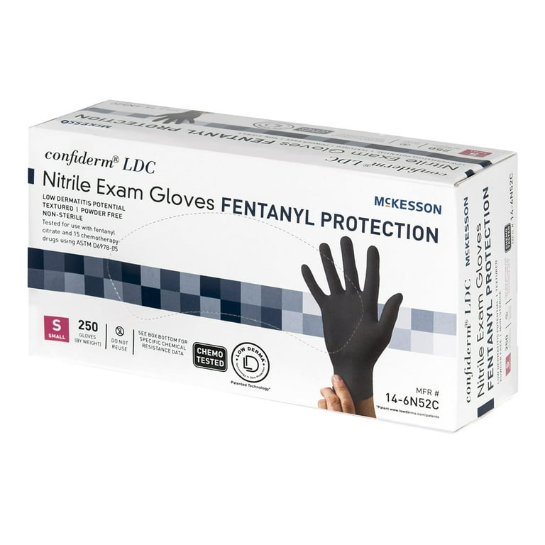 McKesson Confiderm LDC Low-Derma Nitrile Exam Gloves with Fentanyl
