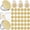 Champagne-30, variant on Black 30 Count Compact Magnifying Mirrors Party Favor Set
