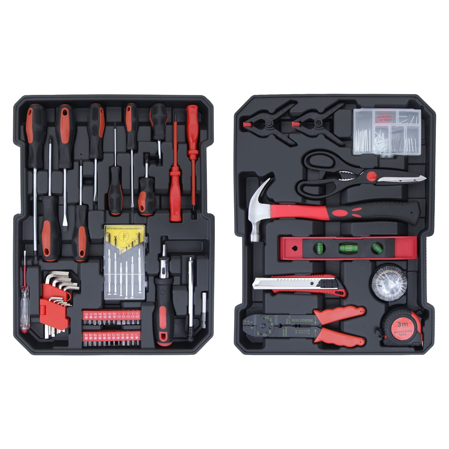Hantinstom 678p Complete Home Tool Set, Versatile Rolling Tool Kit