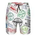 thumbnail image 4 of Kll Stamp Set Collection Men'S Casual Summer Beach Shorts Hawaiian Shorts With Pockets-Medium, 4 of 9