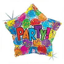 19 inch Party! Star Foil Mylar Balloon - Party Supplies Decorations