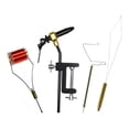thumbnail image 2 of 5x Kit de herramientas de atado de moscas portátil, que incluye enhebrador de tornillo de banco para atado de moscas, soporte de bobina, shamjiam Dispositivo de atado de moscas, 2 of 9