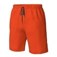 thumbnail image 3 of Wukai Orange Print Beach Trunks with Compression Liner Swimsuit Quick Dry Beach Sports Shorts with Pocket-Small, 3 of 8