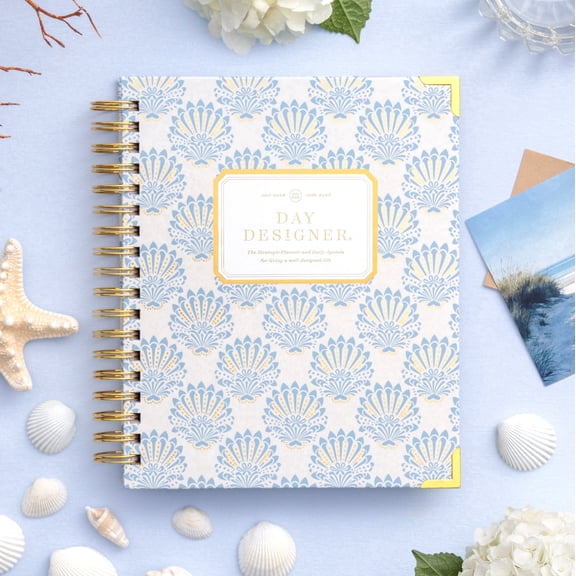 Day Designer 2026-2027 Daily Academic Year Planner Calendar, July 2026 - June 2027, 7.4" x 9.5", Premium Cover, Wire-O Binding, Laminated Tabs, Storage Pocket, Stickers & Snap-In Ruler, Grand Shell