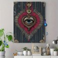 thumbnail image 4 of UXIEQU Mystical Eye Heart Canvas Wall Art 15.75x11.81 Inches, 4 of 8