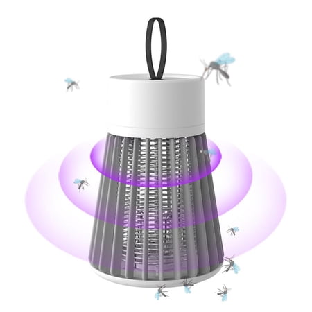 Worallymy Electric Mosquito Killer Light Fly Killer Light USB Rechargeable Portable Indoor Outdoor Mosquito Trap for Bedroom Kitchen Garden