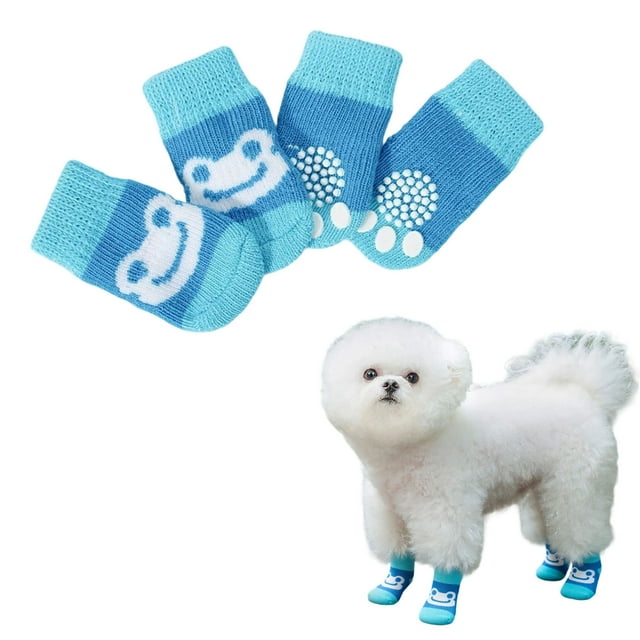 Vêtements pour Animaux de Compagnie Intérieur Extérieur Chaussettes pour Chiens et Chats avec Tissu Polyester Doux Accessoires pour Animaux de Compagnie pour Protection