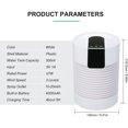 thumbnail image 3 of Ventilador silencioso de escritorio NQ con carga USB blanco, 3 of 3