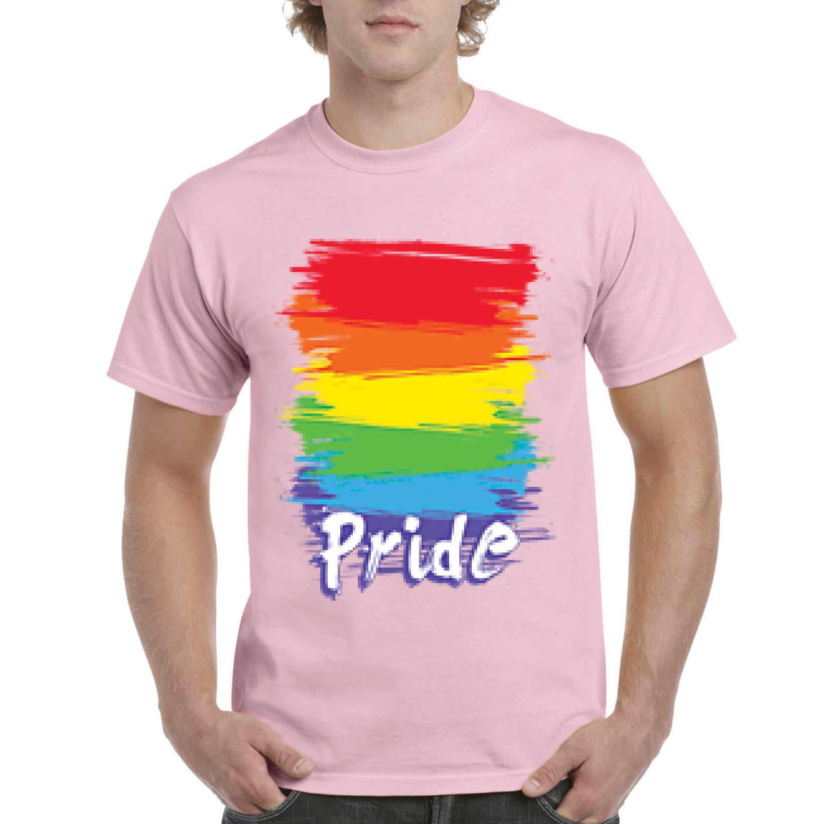 IWPF - Mens Rainbow Pride Short Sleeve T-Shirt - Walmart.com - Walmart.com