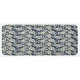 thumbnail image 1 of Floral Kitchen Mat, Vibrant Little Blossoms Flourishing Garden Feminine Flora Graphic Art, Plush Decorative Kitchen Mat with Non Slip Backing, 47" X 19", Night Blue Ivory, by Ambesonne, 1 of 1