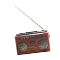 thumbnail image 1 of Modelo de radio Manualidades perfecl decoración Hogar rojo Marrón, 1 of 8