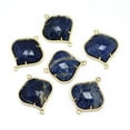 thumbnail image 2 of Natural Gemstone Links connectors with Golden Tone Brass Findings Faceted 26x21.5x5.5mm Hole: 1.5~1.6mm, 2 of 3