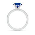 thumbnail image 2 of ANGARA Lab Grown 2.2 Ct Vintage Style Blue Sapphire Engagement Ring for Women in 14K White Gold (Size-8mm) | September Birthstone, Anniversary, Jewelry Gift for Women | Lab-Grown Blue Sapphire Ring, 2 of 8
