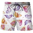 thumbnail image 1 of Cartoon Butterfly Graphic Beach Shorts Pants Men 3D Printed Surf Board Shorts Summer Hawaii Swimsuit Swim Trunks Cool Ice Shorts Fivean unisex, 1 of 2