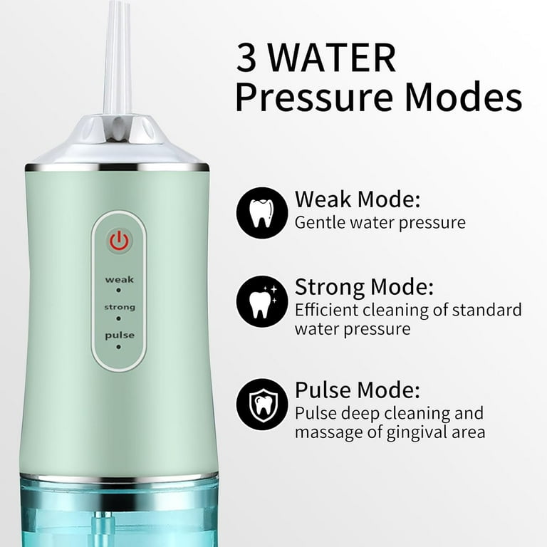 Water Flosser for Teeth, Cordless Dental Electric Portable Oral  Rechargeable Advanced Tonsil Stone Irrigator,Water Pick for Teeth Cleaning  and Flossing,Kids Adults Travel Braces - Walmart.com