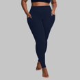 thumbnail image 2 of vigerkar Plus Size Leggings with Pockets for Women, High Waist Workout Tummy Control Yoga Pants 2025 Navy, 4XL, 2 of 7