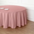 thumbnail image 3 of BalsaCircle 108" Round Polyester Tablecloth Wedding Table Linens Dusty Rose, 3 of 8