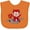 Orange, variant on Inktastic Lil' Devil Boys or Girls Baby Bib