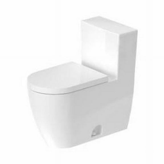 Duravit 2185010002 Starck 1.28 GPF Elongated Chair Height Toilet with Left Hand Lever, White