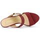 thumbnail image 5 of Sandalias Tacón De Aguja Sin Cordones Punta Abierta Para Mujer Borgoña 36, 5 of 7