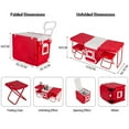 thumbnail image 1 of Insulation 32L Rolling Cooler Ice Chest Camping Outdoor Picnic Portable Heat Insulation Box, 1 of 5
