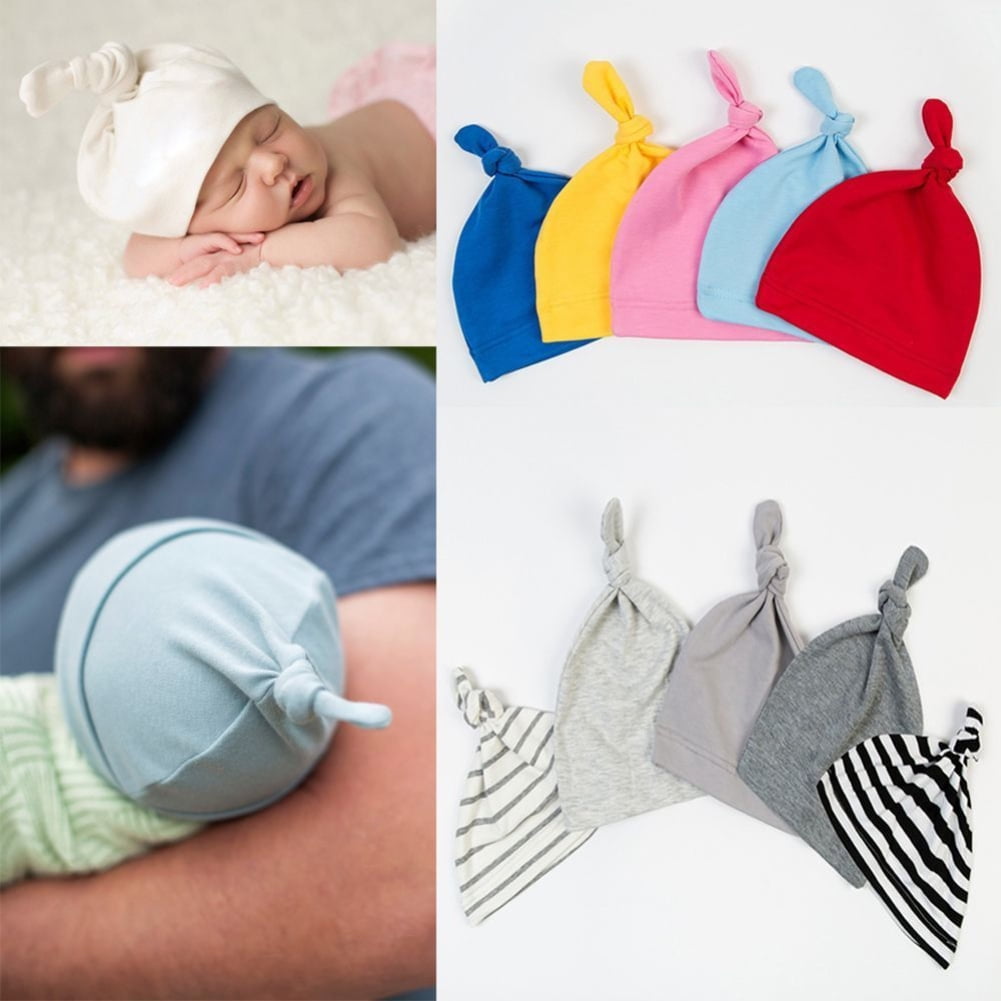 Baby Newborn Toddler Infant Cotton Knot Warm Hat Cap Beanie Boys Girls