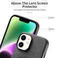 thumbnail image 5 of for iPhone 12 Magnetic Case, Luxury PU Leather Skin-Feel Back Protective Phone Cover Compatible with Mag-Safe Support Car Mount Holder for iPhone 12, Black, 5 of 9