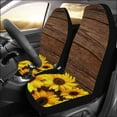 thumbnail image 2 of ZHANZZK Set of 2 Car Seat Covers Sunflower Board Universal Auto Front Seats Protector Fits for Car,SUV Sedan,Truck, 2 of 3