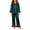 Blackish Green, variant on Kelon Christmas Pjs for Family, Long Sleeve Button Down Pj Set, Festival Party Holiday Sleepwear, comfort Soft Long Pants Lounge Set