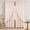 Light Pink, variant on Linen Curtains for Living Room Double Layers Curtains for Bedroom Farmhouse Window Curtain with Linen Lace, Light Filtering Curtain 63 Inch Length, Rod Pocket Drape with 2 Tiebacks, Red