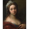 thumbnail image 2 of Carlo Francesco Nuvolone 12x14 Black Ornate Wood Framed Double Matted Museum Art Print Titled: A Female Martyr Saint (ca. 1650), 2 of 5