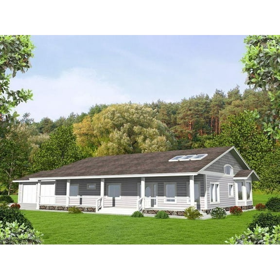 001-2227: Northwest Mountain 3 Bed, 2 Bath Luxury Home Plan, 2076 Sq Ft: Full Blueprints with License to Build by Home Plan Marketplace - Lesuto