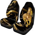 thumbnail image 5 of Uourmeti Gold Horse Mountain Design Car Seat Covers 3 Pack, Car Seat Covers Full Set Polyester Fabric Auto Decor Breathable for Cars Sedans Truck, 5 of 10