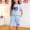 Light Blue, variant on ITSAME Girls Outfit Sets Patriotic Print Cotton T-Shirt and Shorts 4th of July Casual Clothes 2-Piece Black Size 9