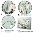 thumbnail image 3 of Designart "Dreamy Beige Snowdrop Scene" Snowdrops Floater Framed Wall Art Living Room, 3 of 5