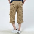 thumbnail image 6 of Dream Lifestyle Pants Solid Color Multi Pockets Male Drawstring Straight Shorts for Daily Wear, 6 of 8