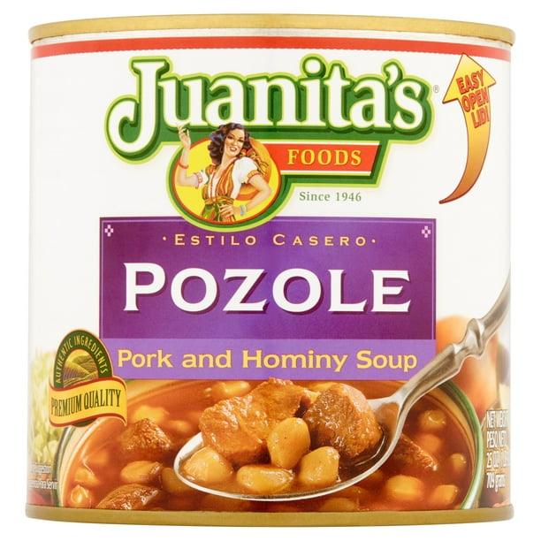 Juanita's Pozole Pork and Hominy Soup, 25 oz Shelf Stable Can Walmart
